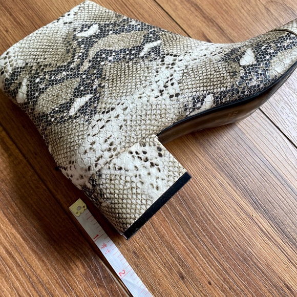 Zara Trafaluc Snake Print Ankle Boots - Picture 5 of 7